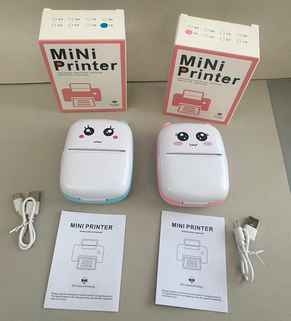 MINI IMPRESORA TÉRMICA  1 rollo