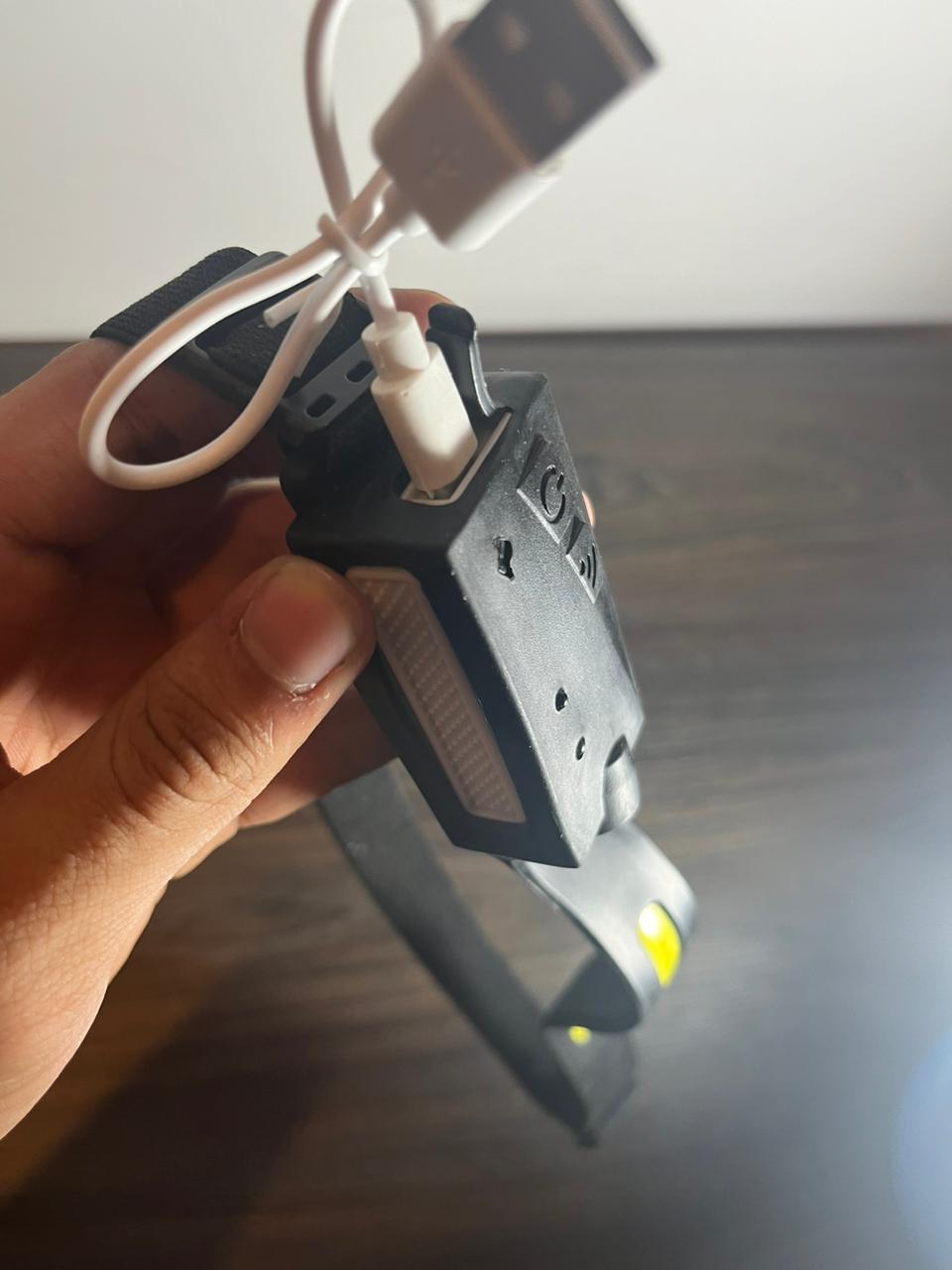 Miniatura 3 de Linterna frontal con sensor recargable