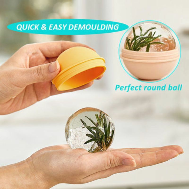 Miniatura 6 de Molde Esférico Para Hielo Hielera Silico