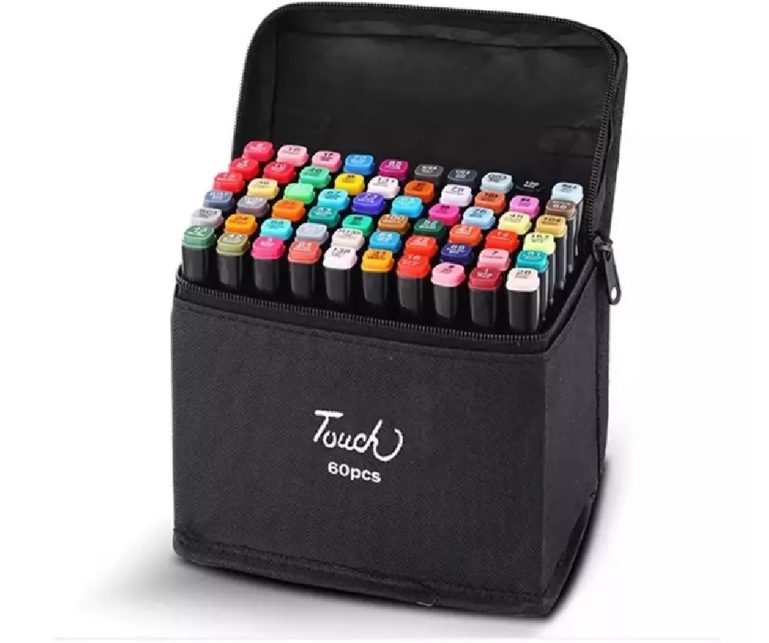 Marcadores doble punta x 60 unidades