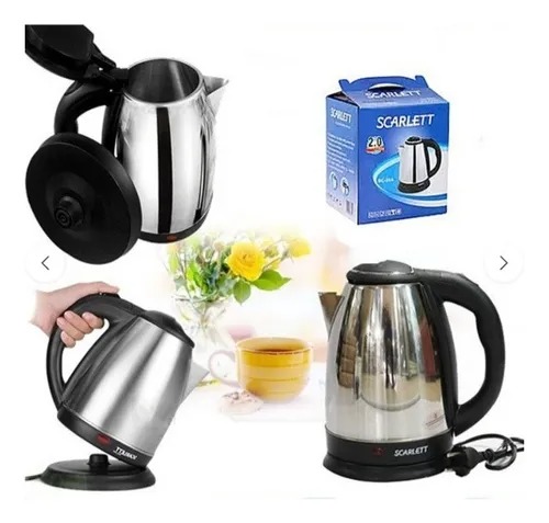 Tetera Eléctrica De Agua Metálica Hervid