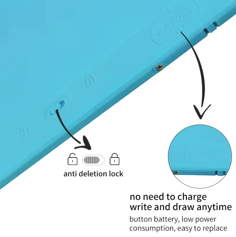 Vista 5 de TABLETA DE ESCRITURA PARA NIÑOS MAGICA - Color: Negro