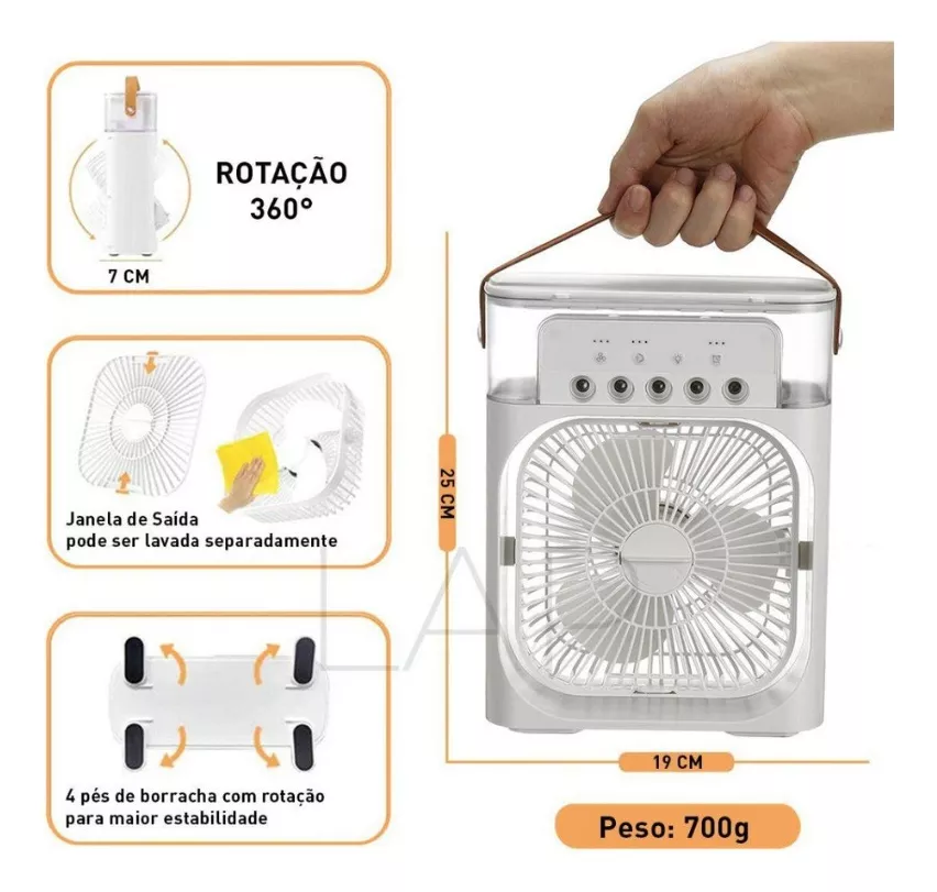 Vista 2 de Aire Acondicionado Portátil Ventilador C