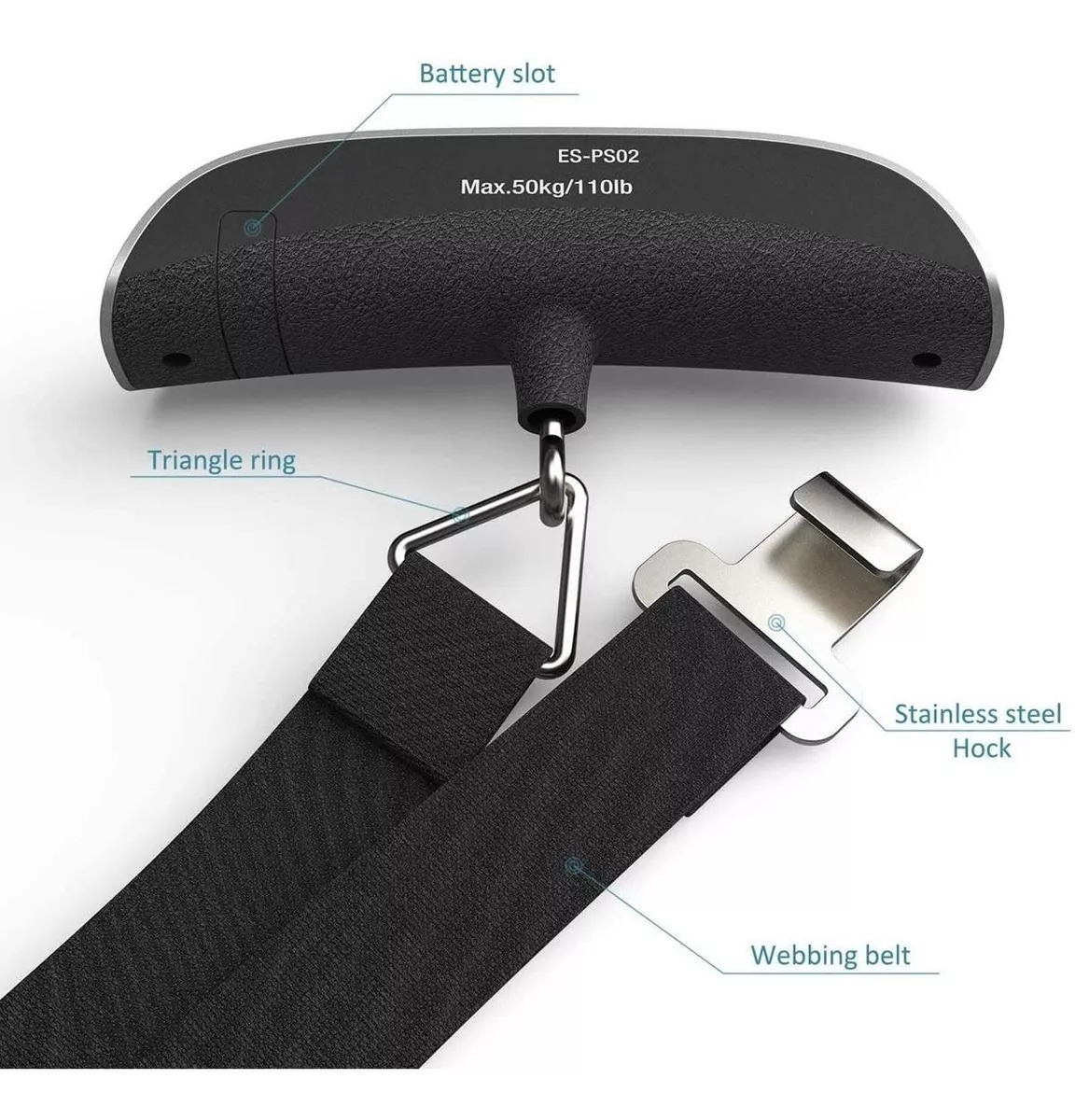 Miniatura 4 de Balanza Pesa De Viaje Báscula Portátil D