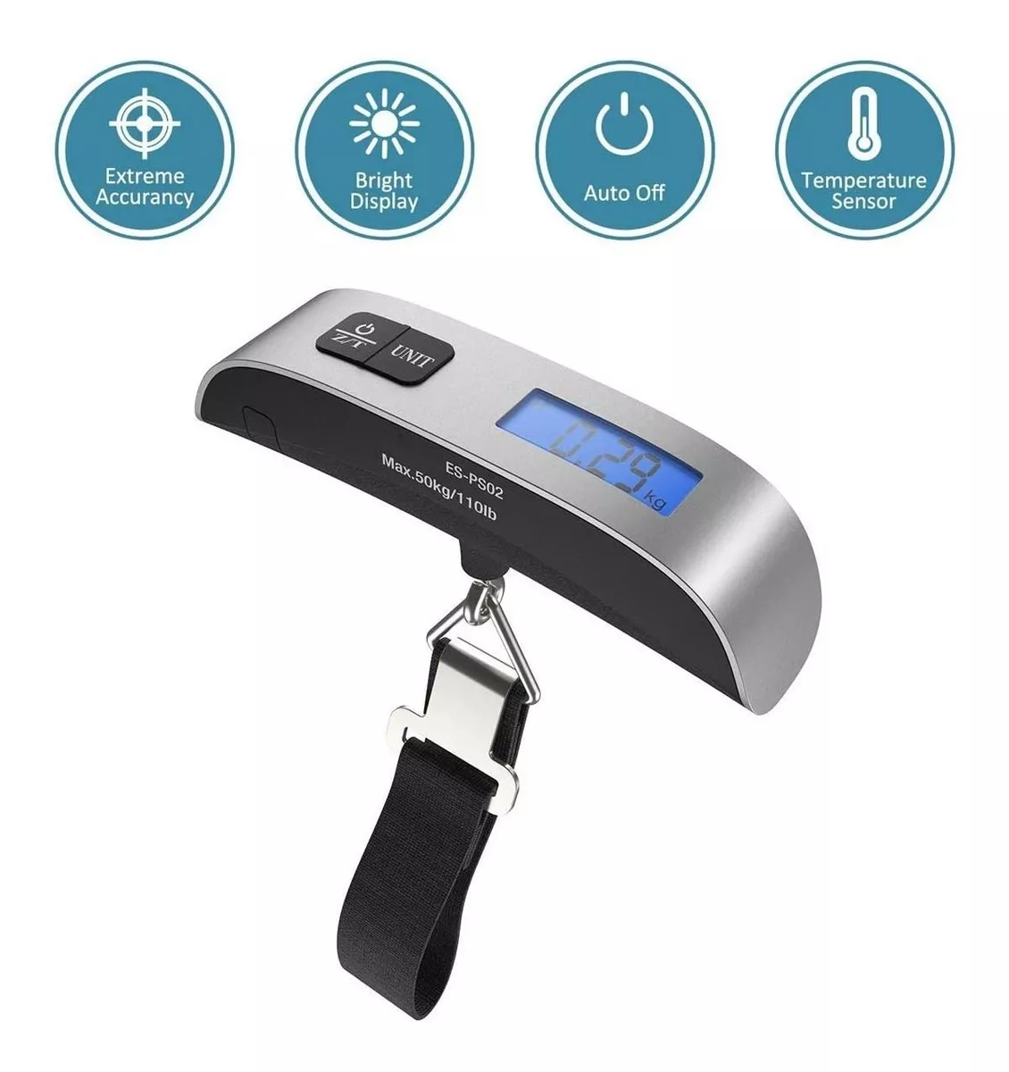 Miniatura 3 de Balanza Pesa De Viaje Báscula Portátil D