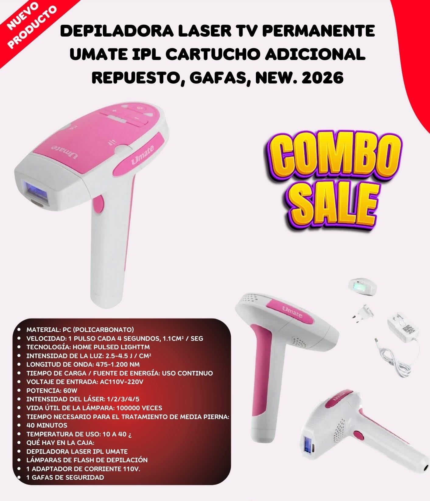 Depiladora Laser TV Permanente IPL Acces