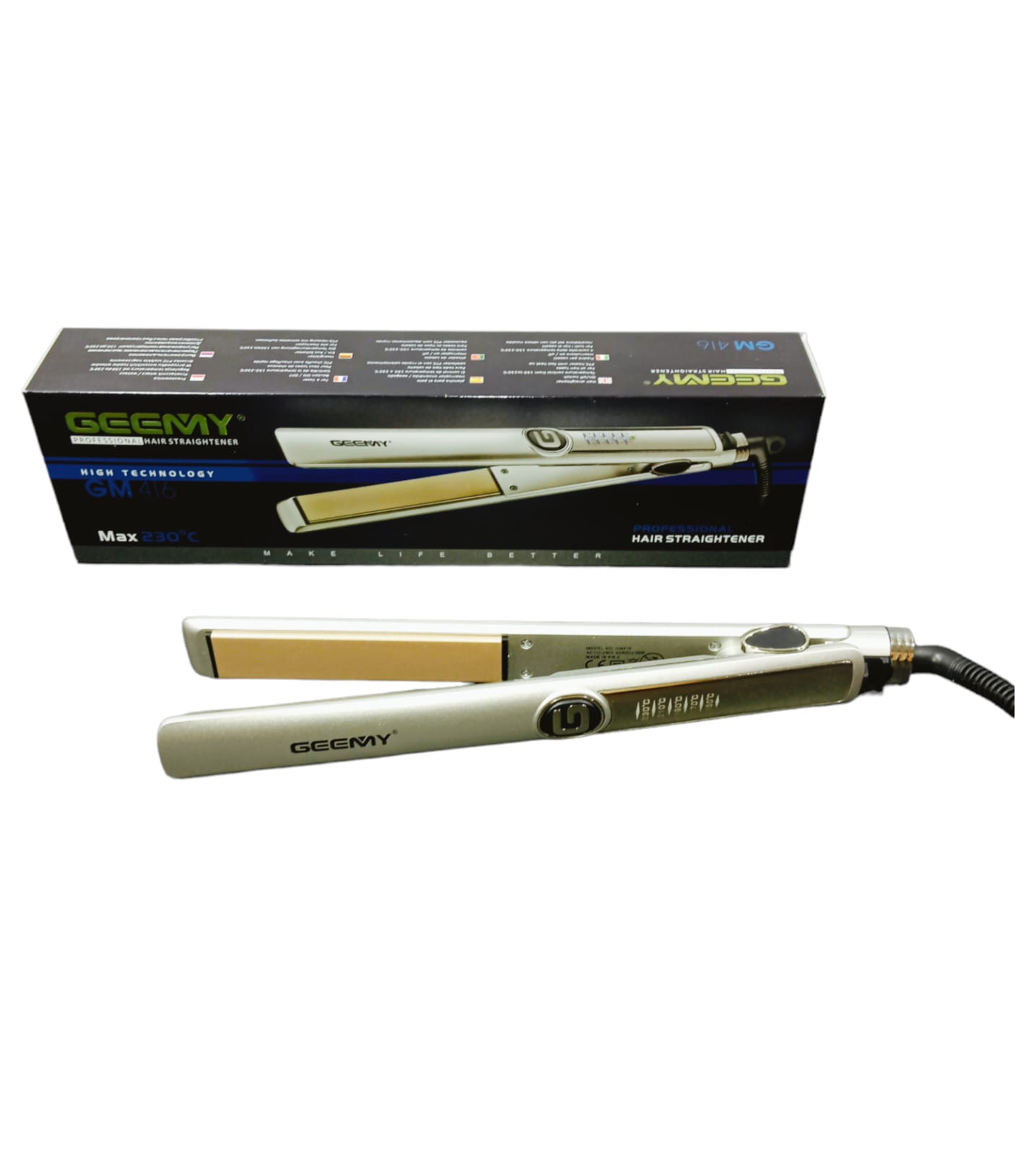 PLANCHA ALIZADORA DE CABELLO GEEMY