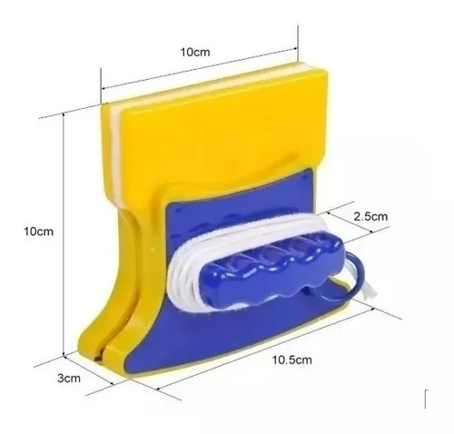 Limpiador Ventanas Vidrio Magnetico Dobl