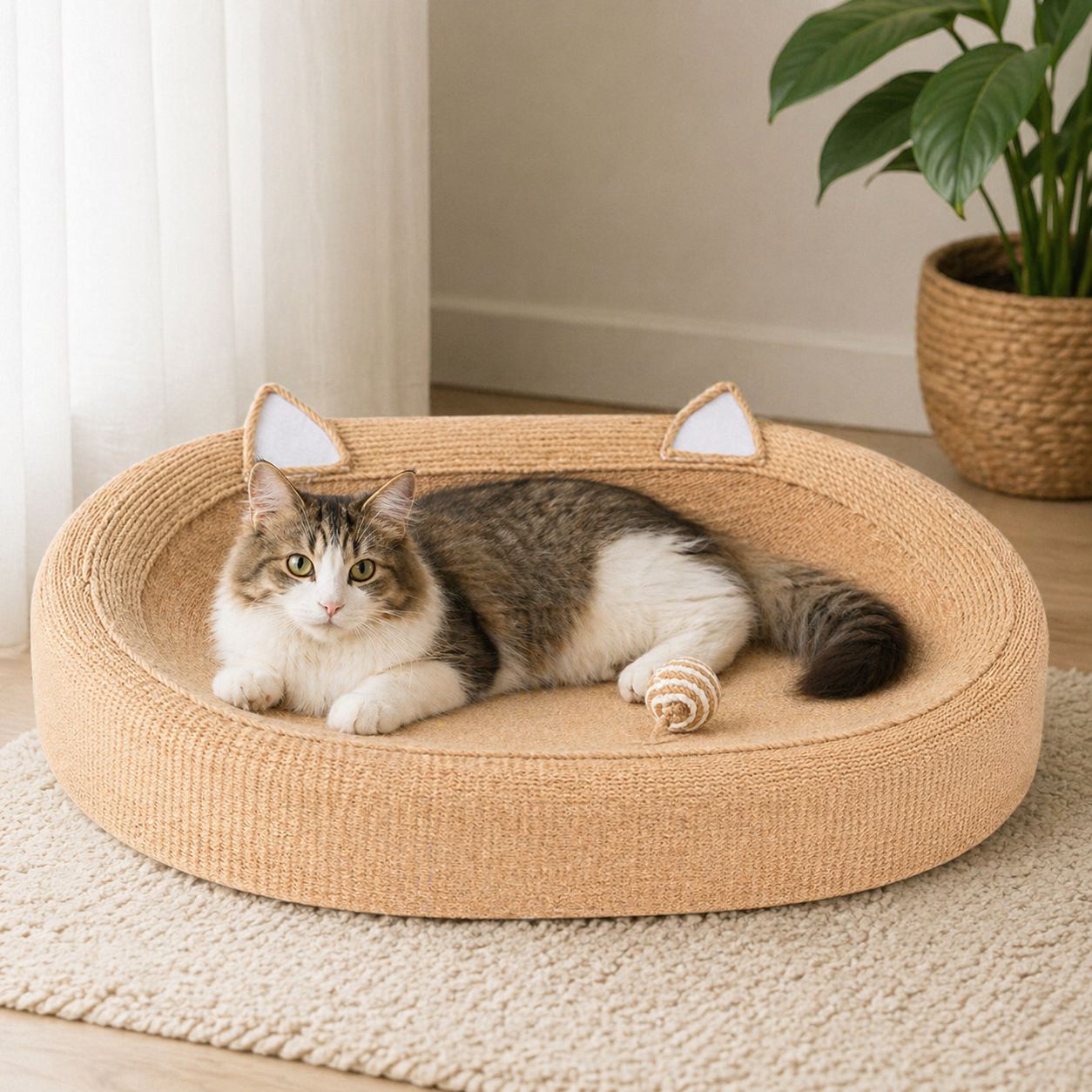 Rascador y cama para gatos