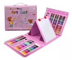 SET DE ARTE 208 PIEZAS DE DIBUJO