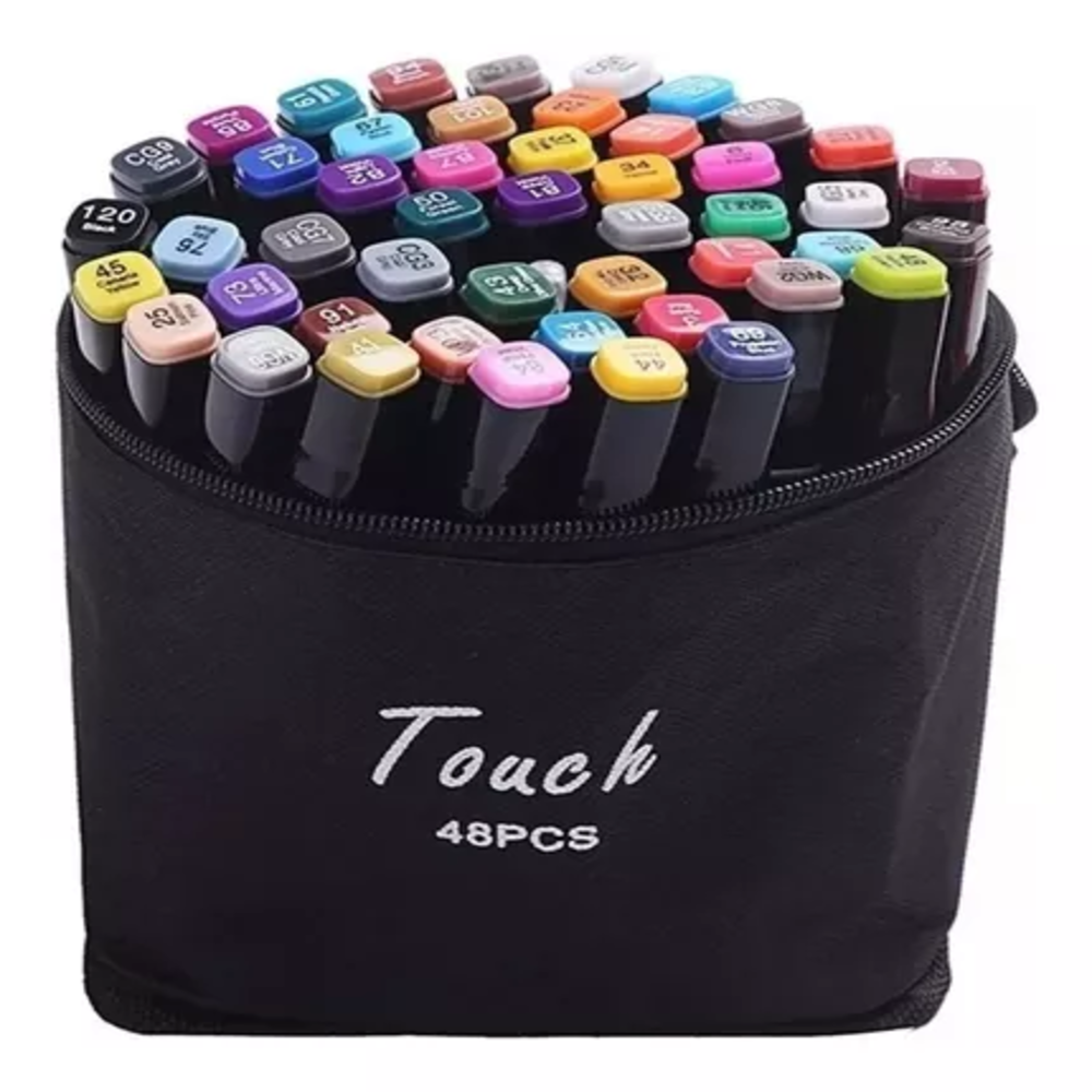 Miniatura 3 de Kit De Marcadores De 48  Doble Punta