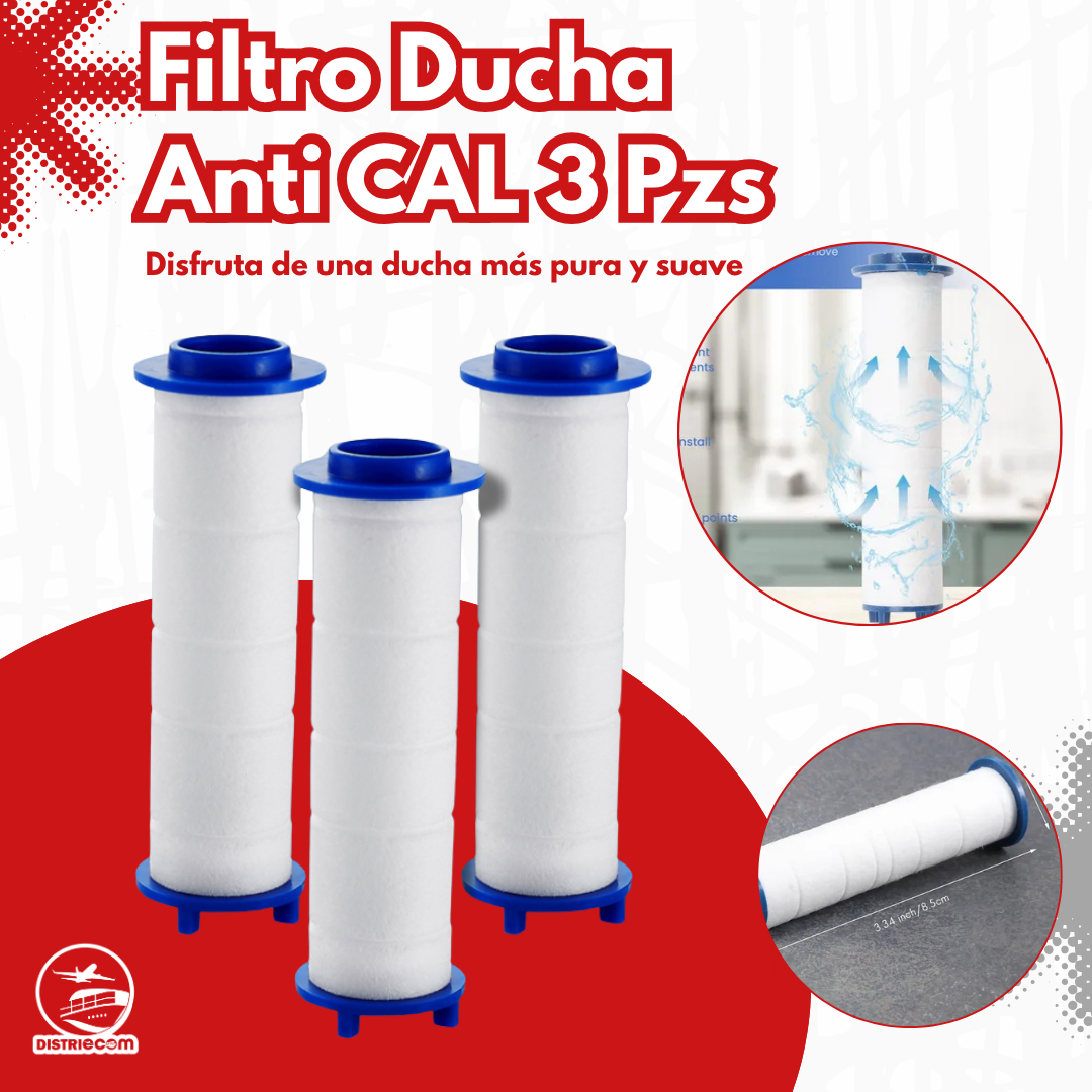 FILTRO DUCHA ANTI CAL 3 PZS
