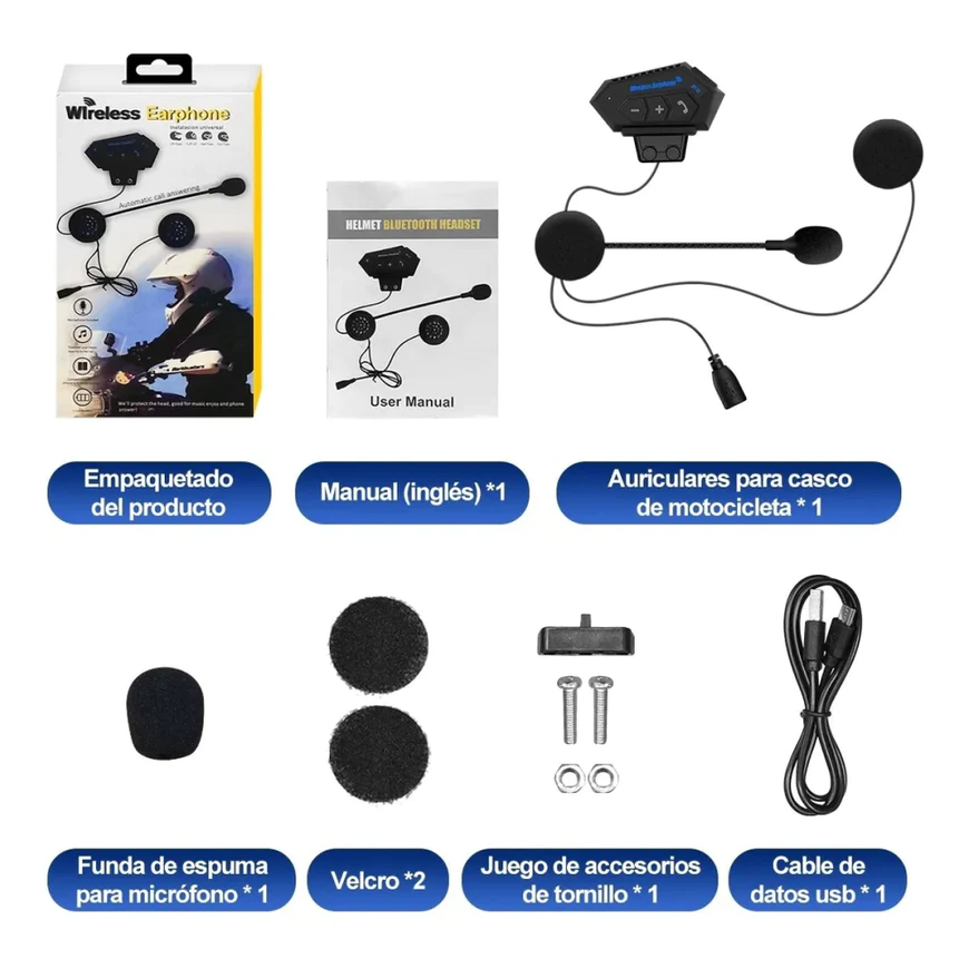 Miniatura 6 de Intercomunicador Para moto BT-12