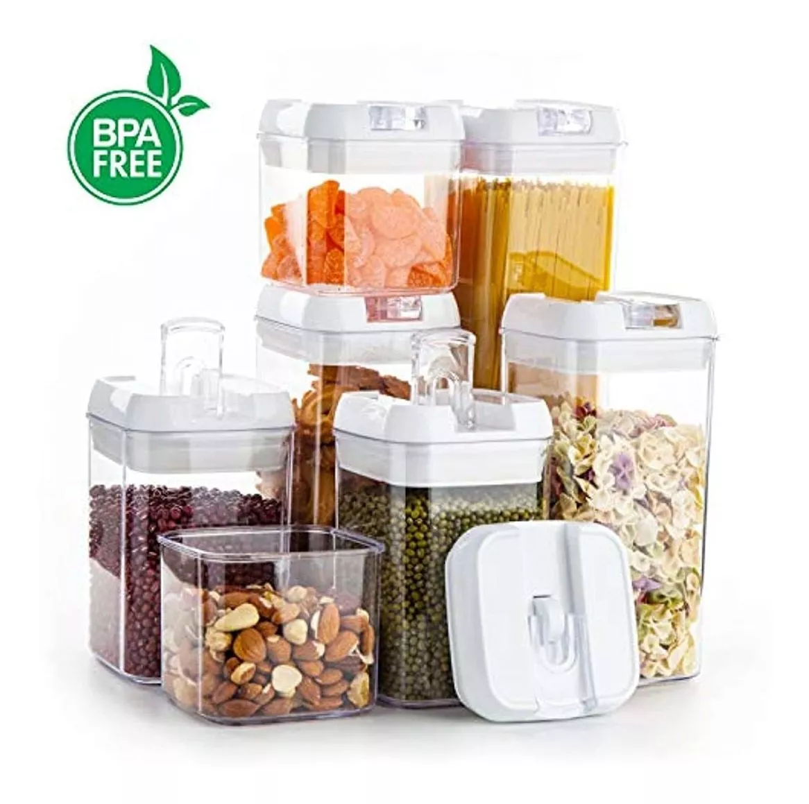 Miniatura 2 de Recipientes Herméticos  x 7 TAPA BLANCA