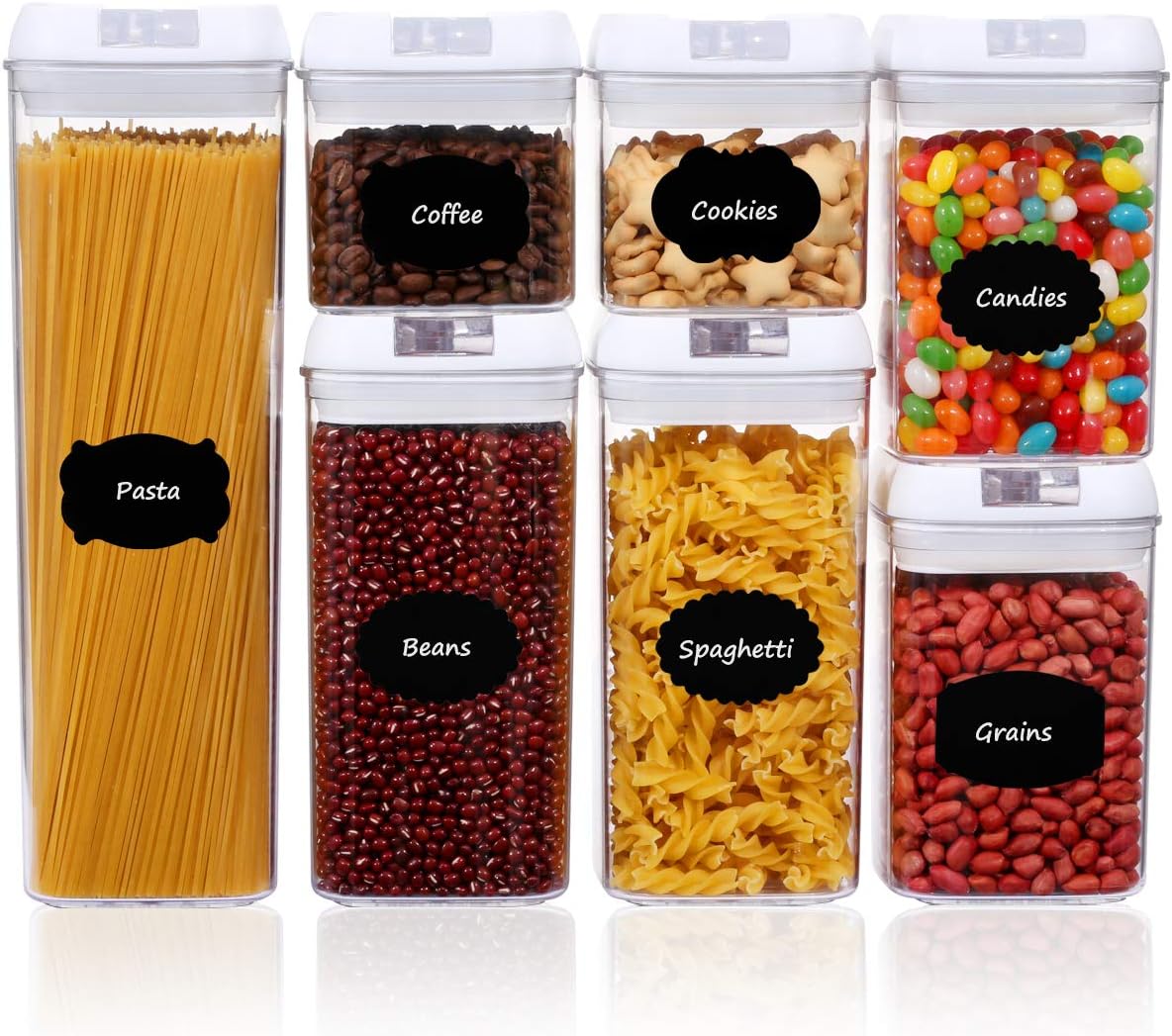 Miniatura 11 de Recipientes Herméticos  x 7 TAPA BLANCA