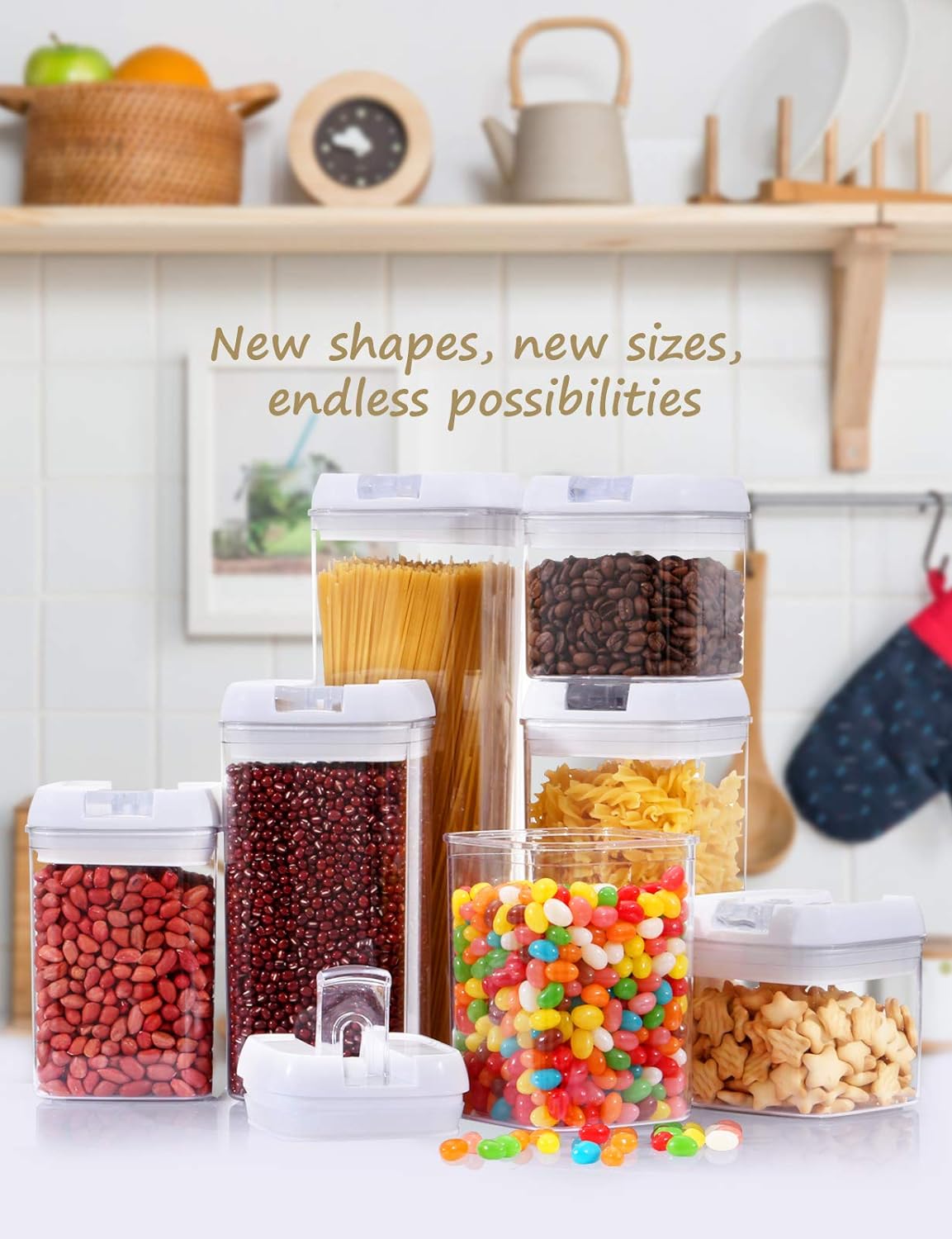 Miniatura 8 de Recipientes Herméticos  x 7 TAPA BLANCA