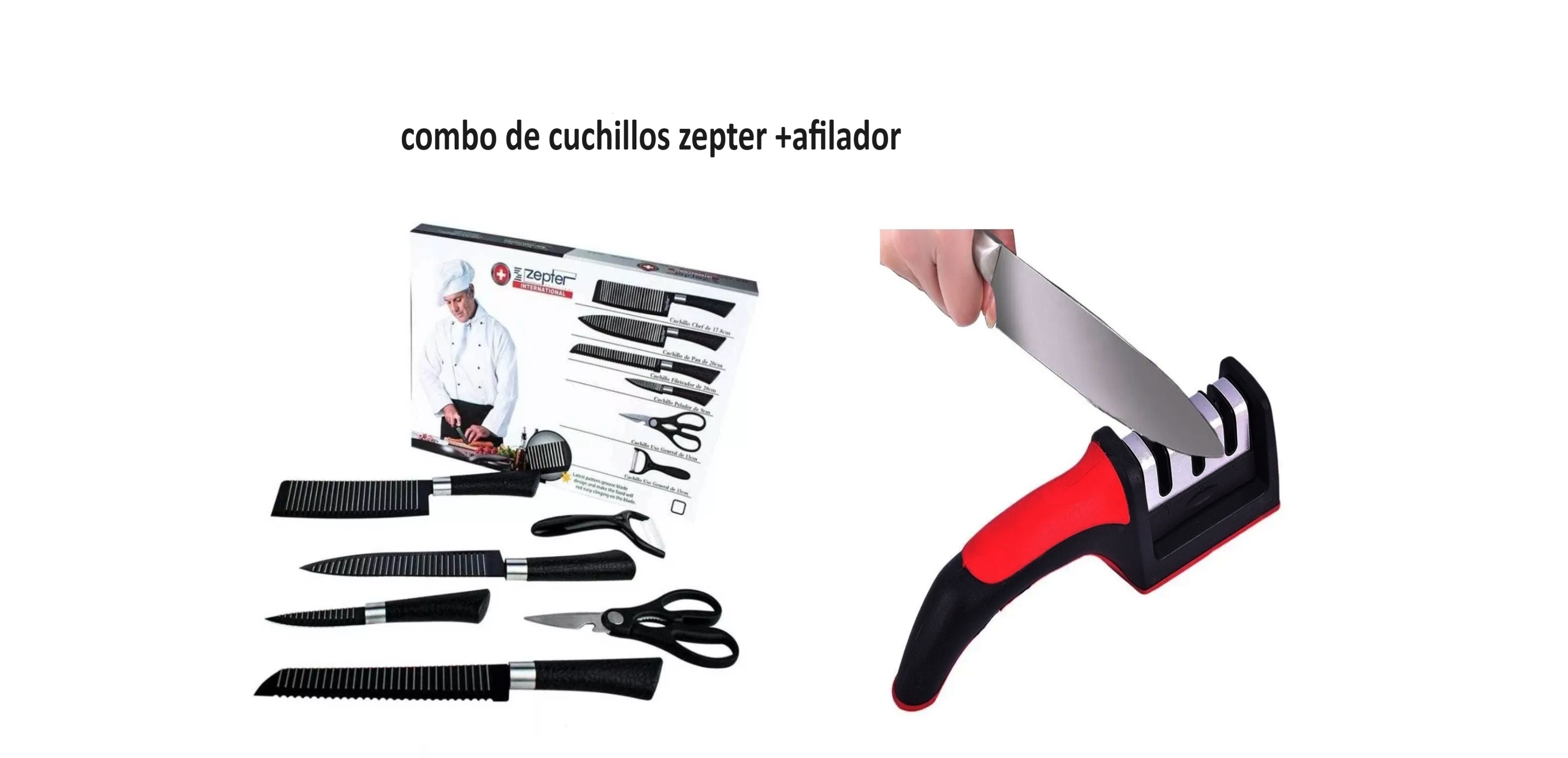 Miniatura 7 de Combo de cuchillos Zepter + Afilador