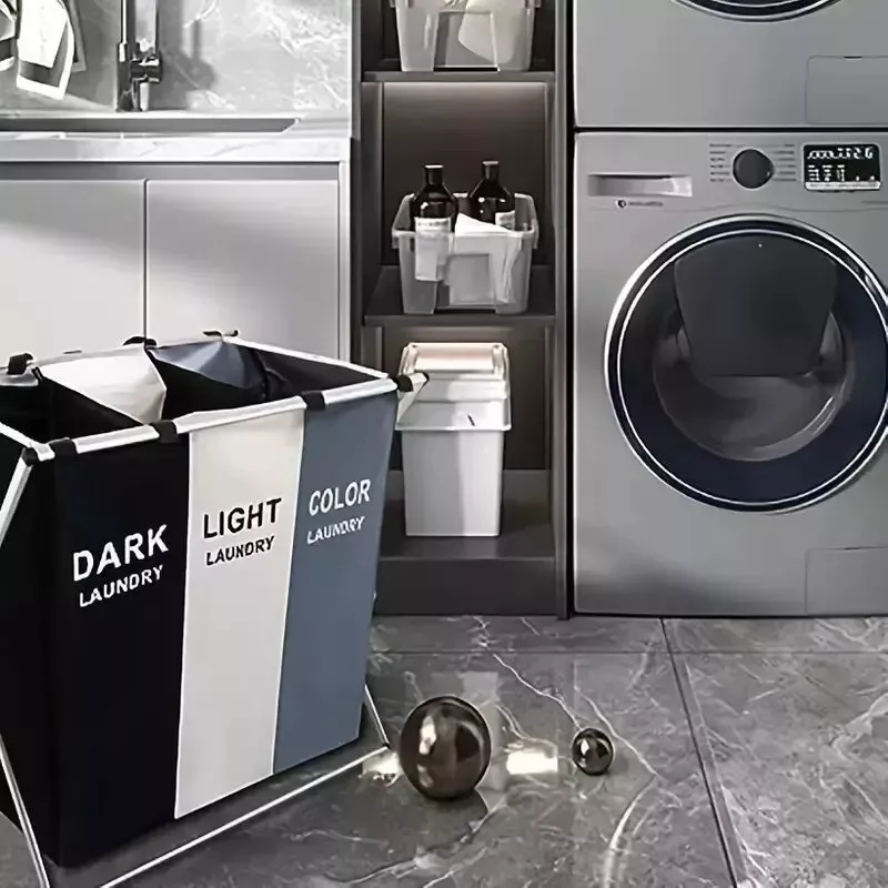 Miniatura 5 de Cesto Canasto Tela Ropa Sucia 3 Comparti