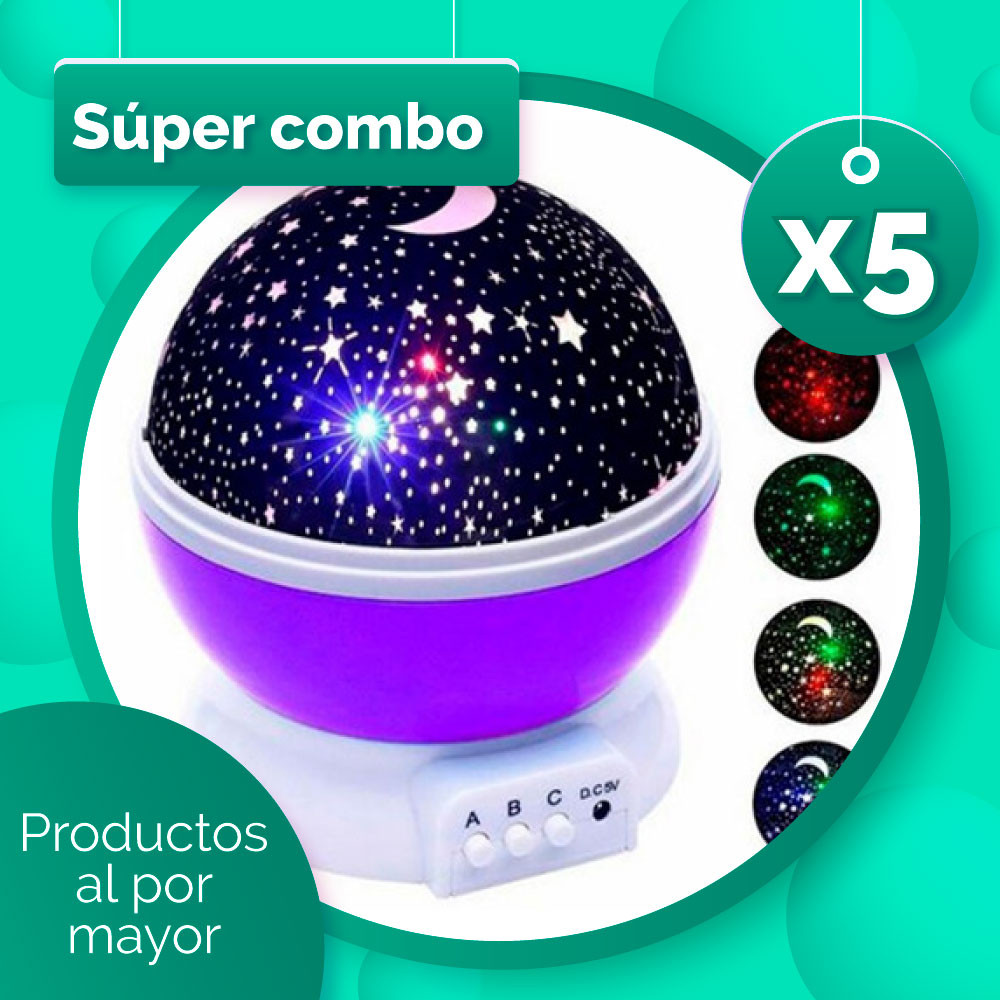 Miniatura 5 de Combo-5 unidades-Proyector Lampara Cielo