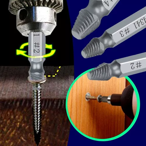 Brocas Extractoras de Tornillos-5 piezas