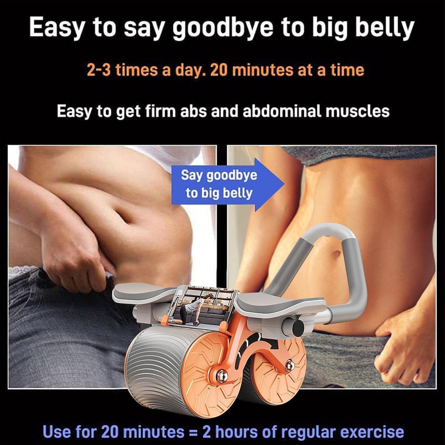 Miniatura 4 de Rueda De Ejercicio Rodillo Abdominal