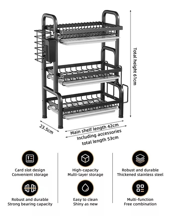 Miniatura 4 de Escurridor platero 3 niveles