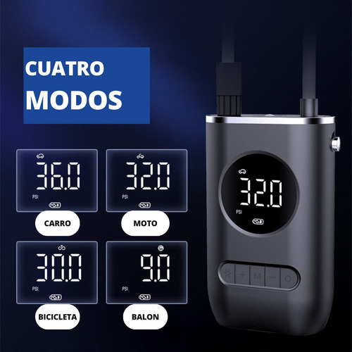 Miniatura 4 de COMPRESOR DE AIRE PORTATIL RECARABLE