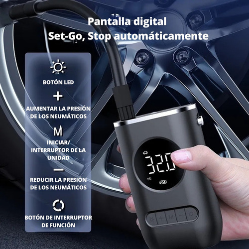 Miniatura 2 de COMPRESOR DE AIRE PORTATIL RECARABLE