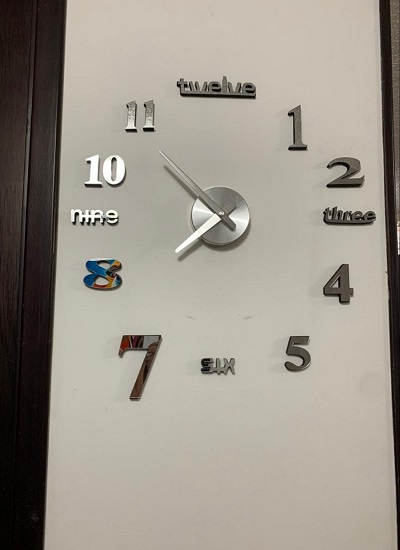 Miniatura 2 de RELOJ 3D  50X50CM COLOR PLATEADO