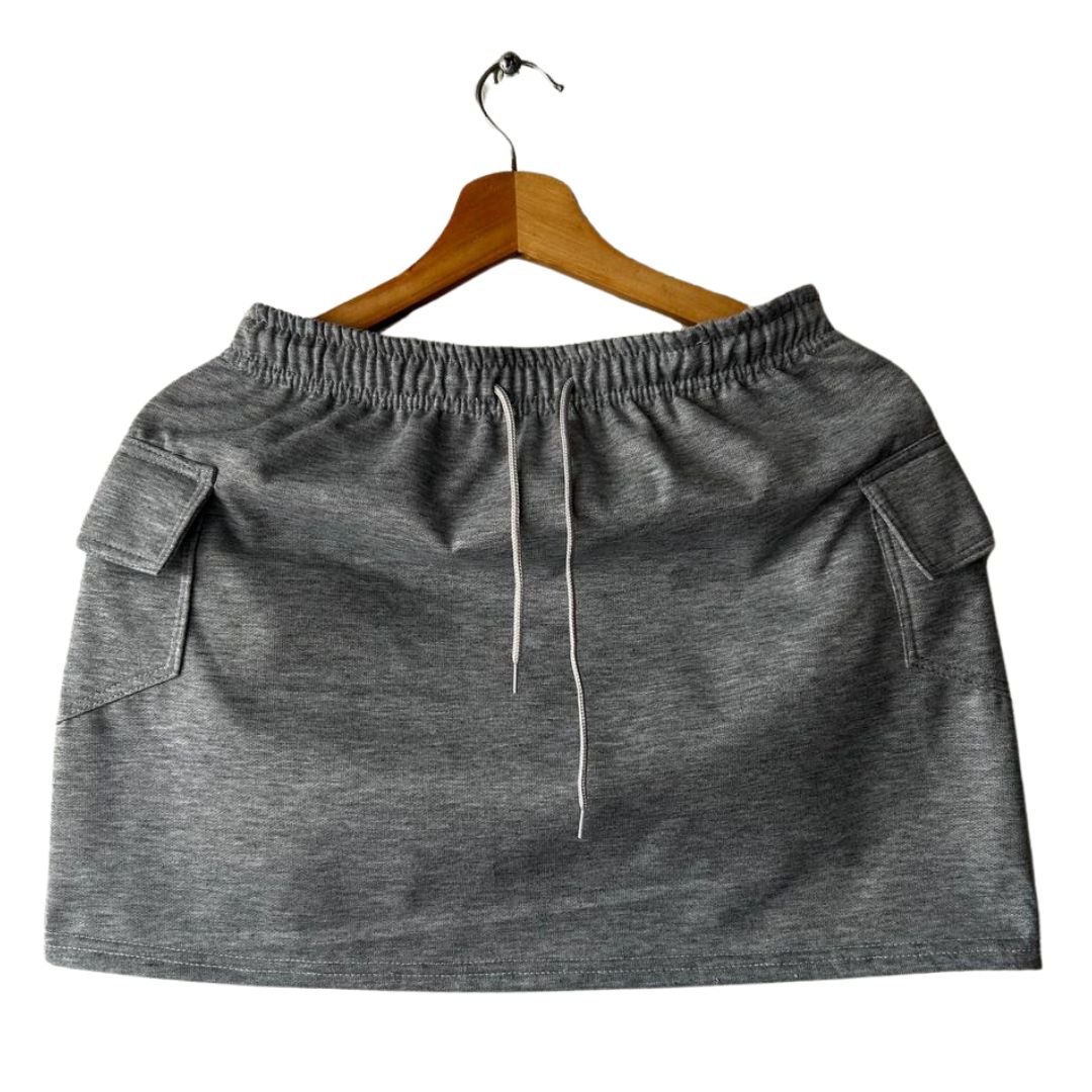 FALDA DAMA GRIS CLARO XL