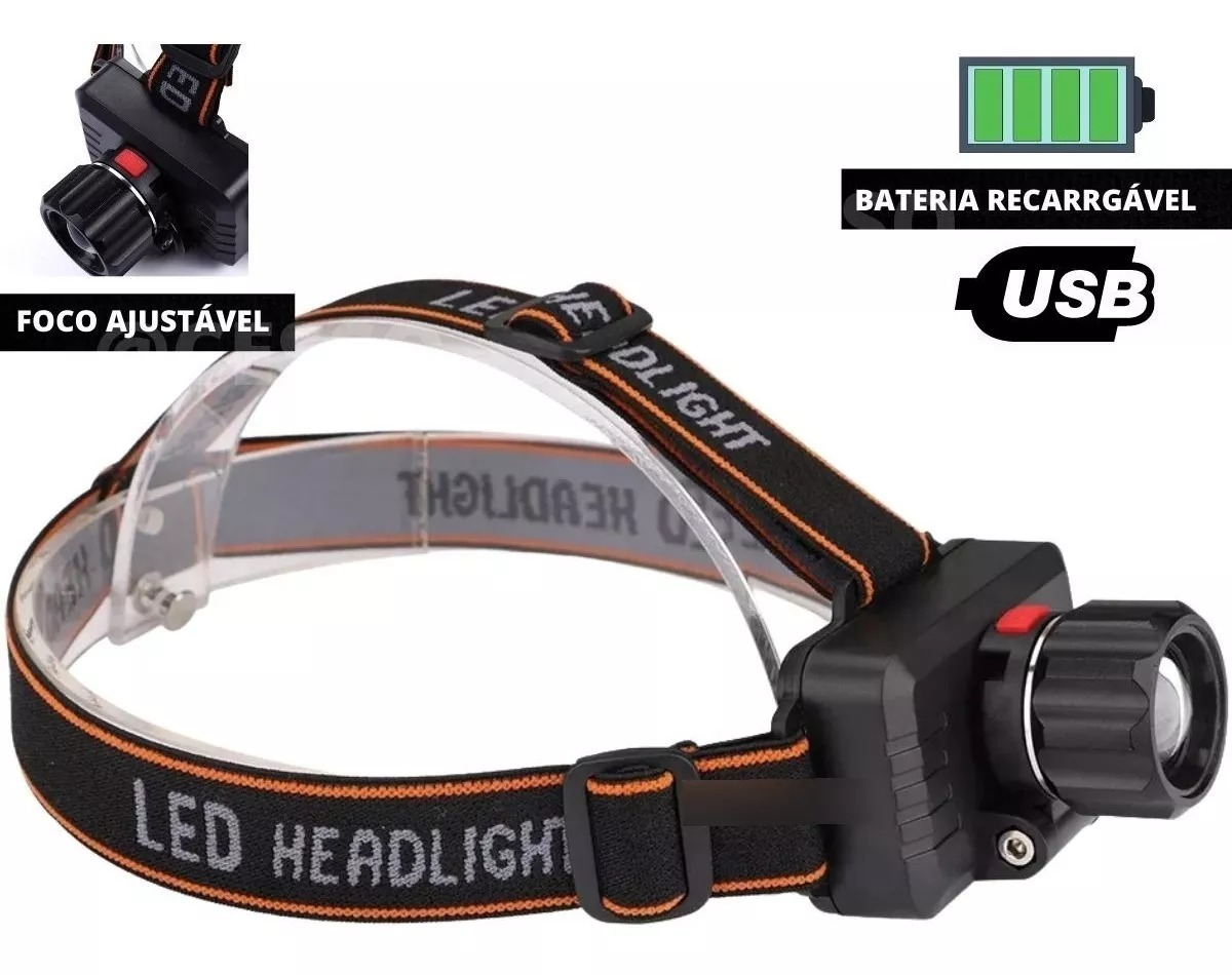 Linterna Minera Frontal Led 10w T6