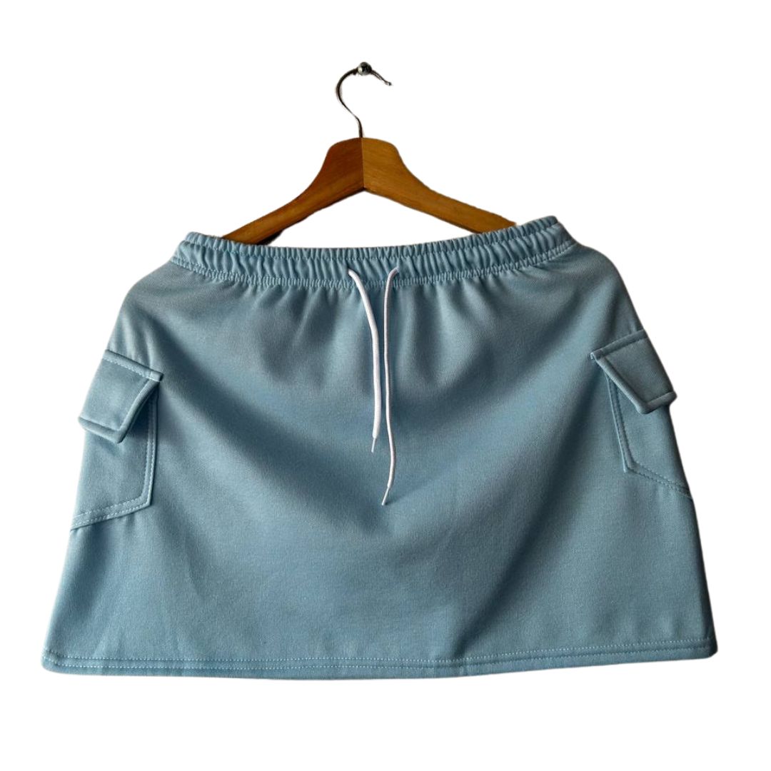 FALDA DAMA AZUL BEBE L