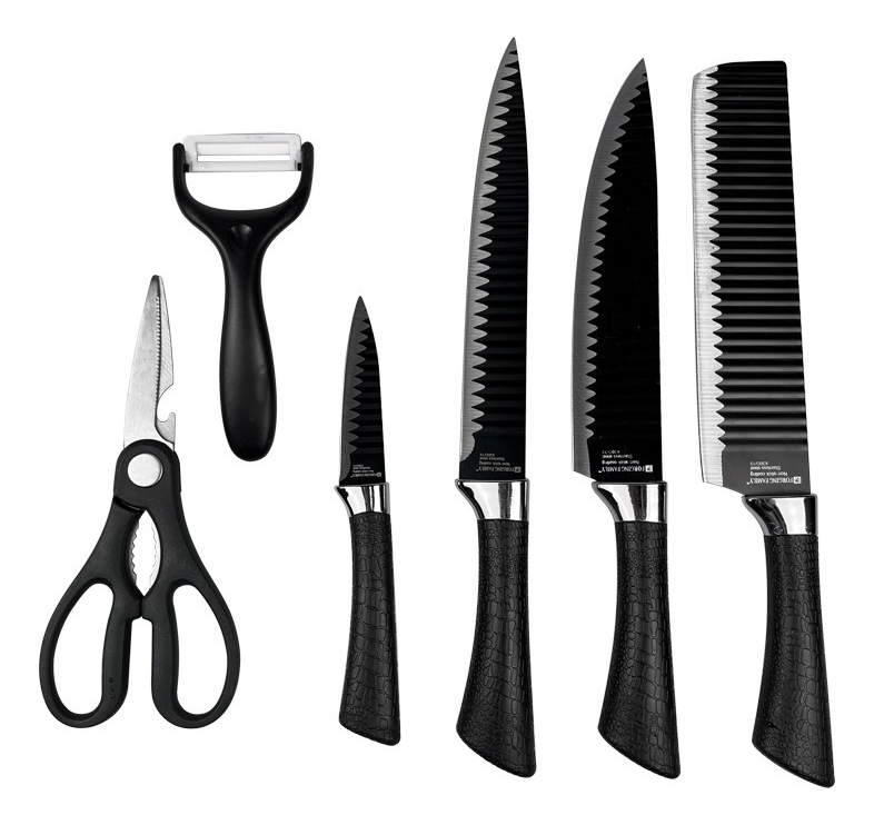 Miniatura 2 de Set de Cuchillos Elegantes Negros