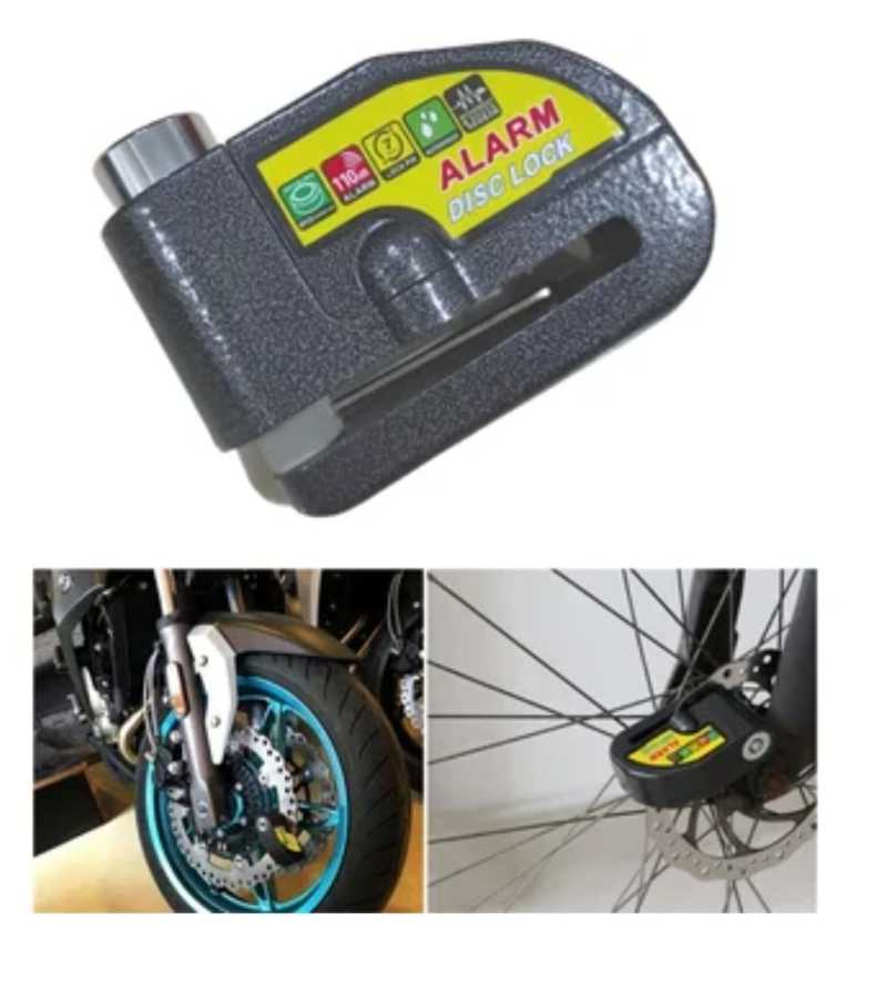Miniatura 2 de CANDADO DISCO ALARMA PARA MOTO