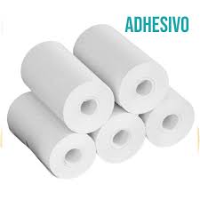 Rollo papel adhesivo impresora térmica