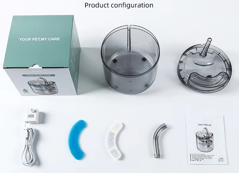 Fuente De Agua Transparente 2 Litros