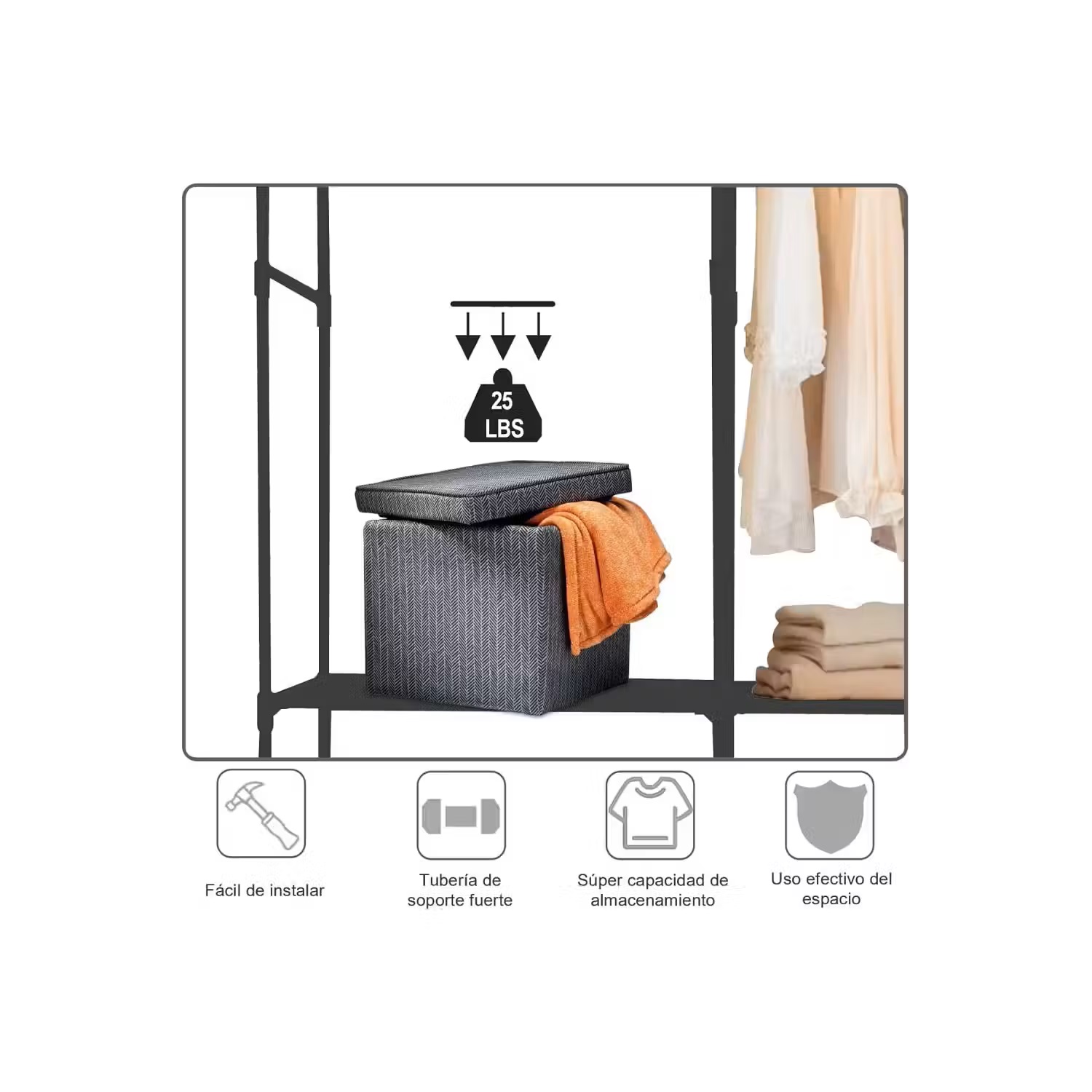 Miniatura 2 de Armario Closet Organizador 2 Espacios