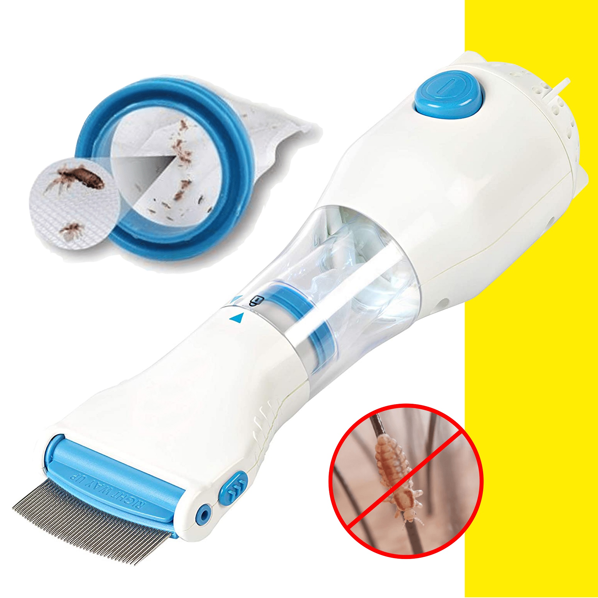 Cepillo Peine Aspiradora Mata Piojos