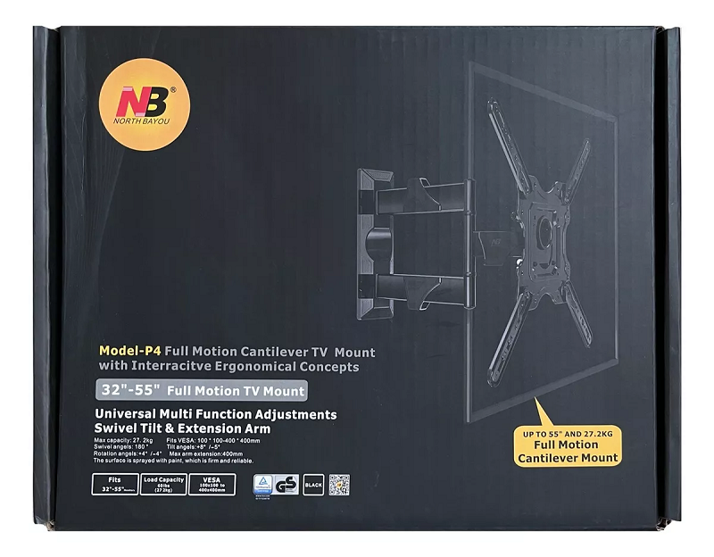 Base Soporte De Tv Brazo P4 North Nb