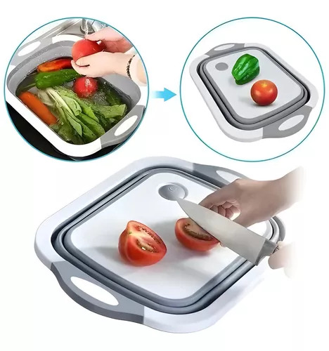 Miniatura 5 de Tabla de picar y escurridor