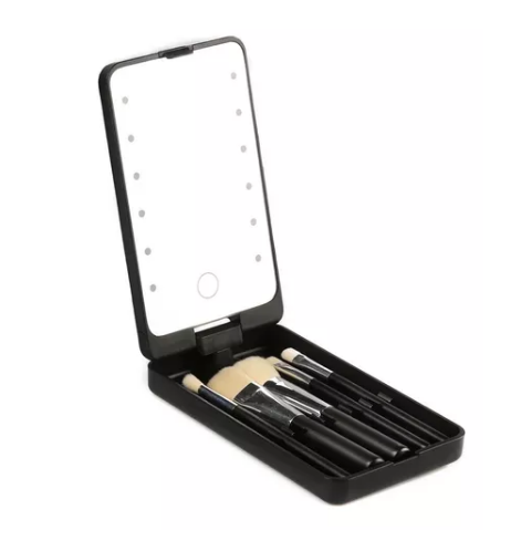Miniatura 2 de Espejo Luz Led y Brochas Para Maquillaje