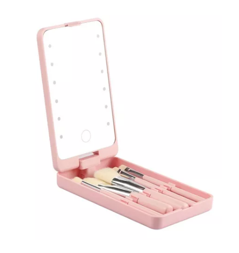 Miniatura 3 de Espejo Luz Led y Brochas Para Maquillaje