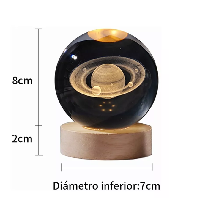 Miniatura 2 de LAMPARA DE CRISTAL DE SATURNO