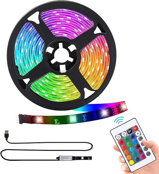 Luces habitación en cinta multicolor ⚡