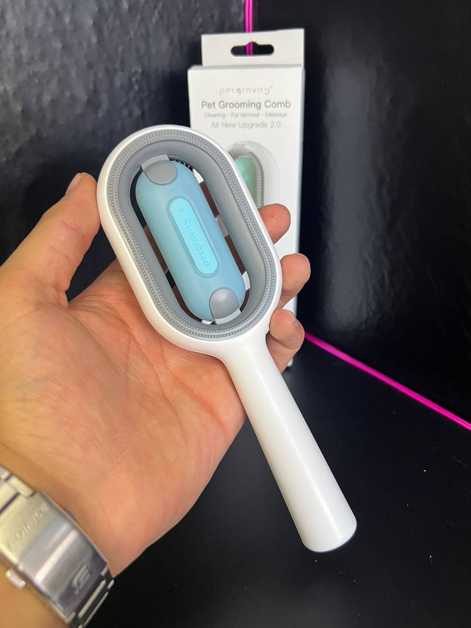 Miniatura 2 de Cepillo Para Mascota Limpieza Pelusa