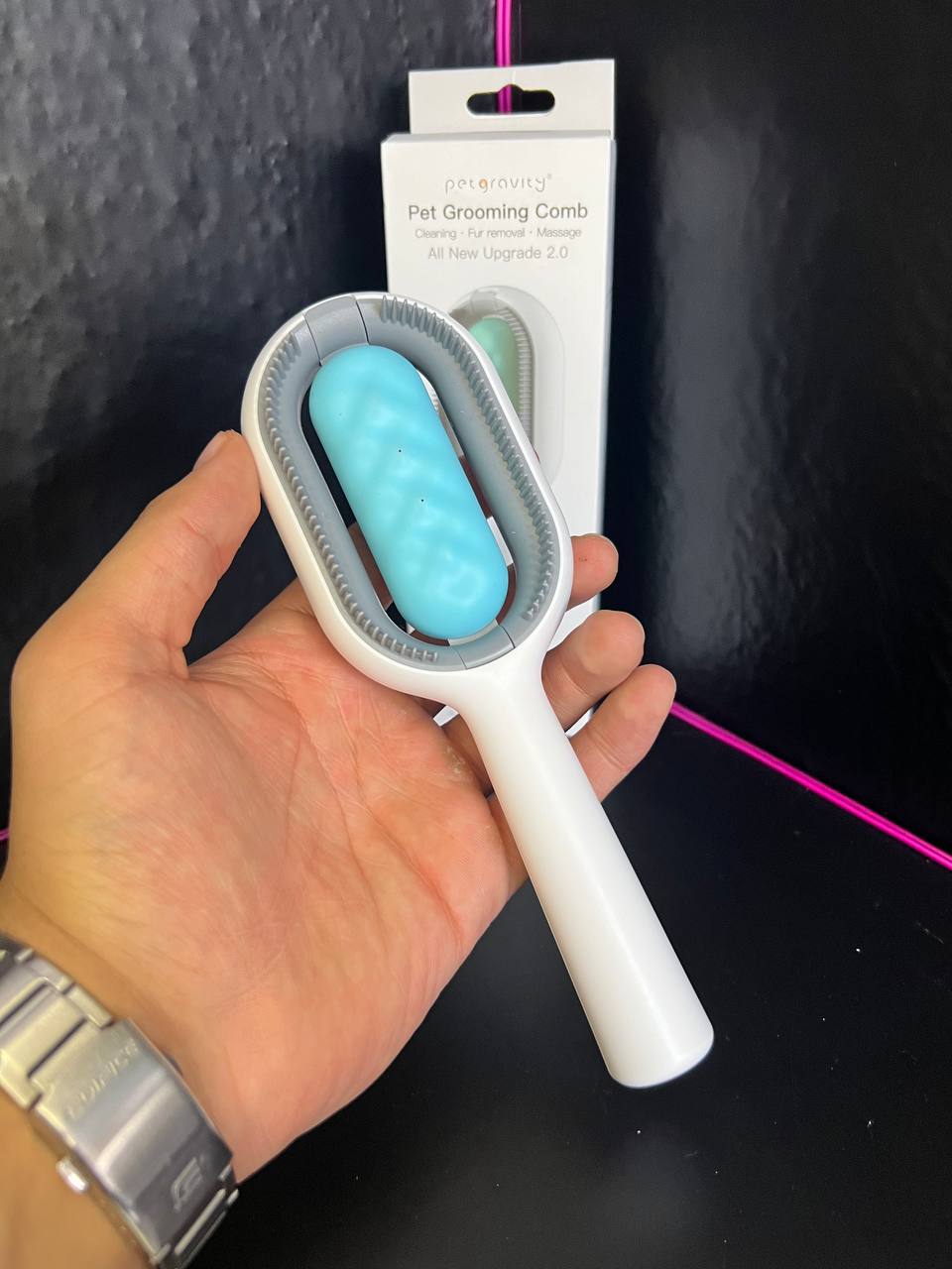 Miniatura 4 de Cepillo Para Mascota Limpieza Pelusa