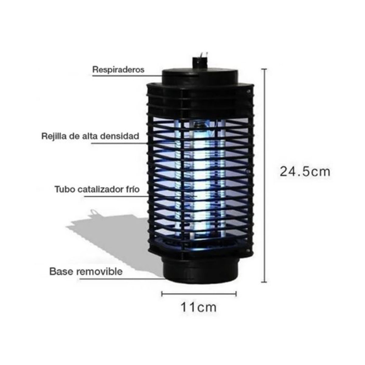 Lámpara Mata Zancudos Atrapa Moscas