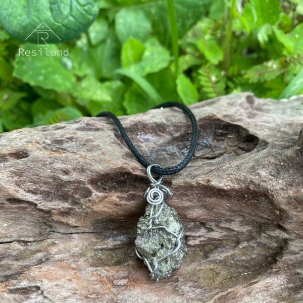 Miniatura 2 de Collar de Piedra Pirita para Abundancia