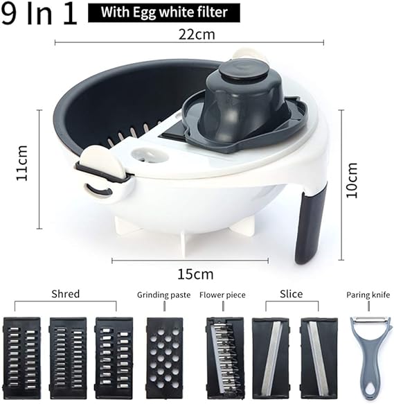 Rallador De Verduras 7 cuchillas ⚡