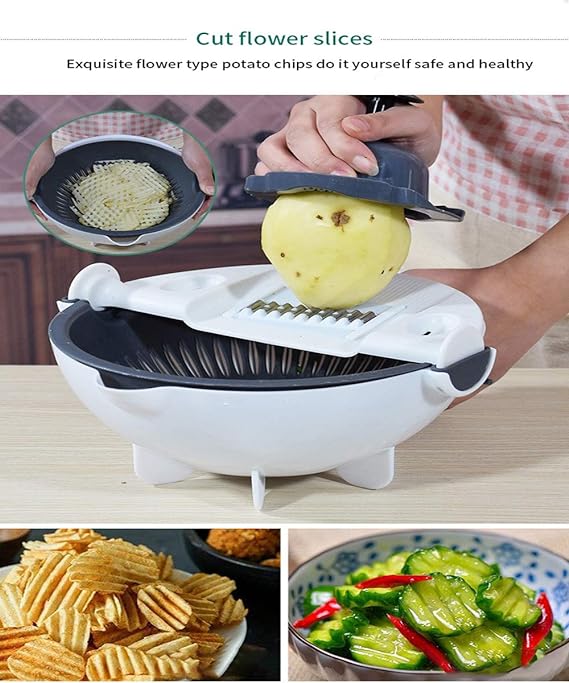 Miniatura 3 de Rallador De Verduras 7 cuchillas ⚡